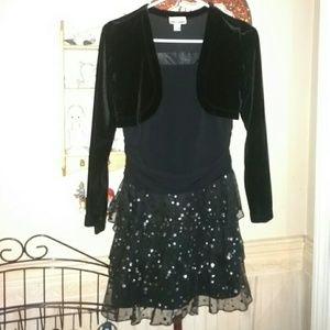 Black dress size girl 16